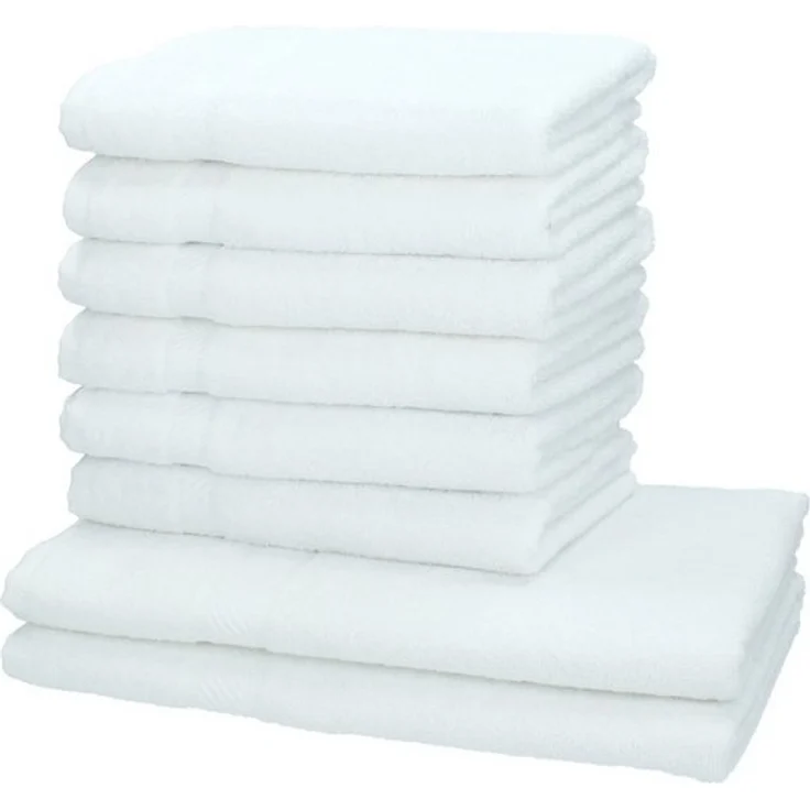 Betz Handtuch Set 8-tlg. Palermo Farbe weiß, 100% Baumwolle (Set) – Bild 4