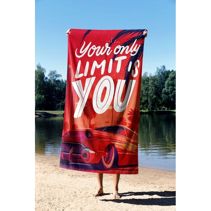 Mijolnir 'Your Limit 90' Strandtuch, Mehrfarbig, 90 x 150 cm – Bild 2