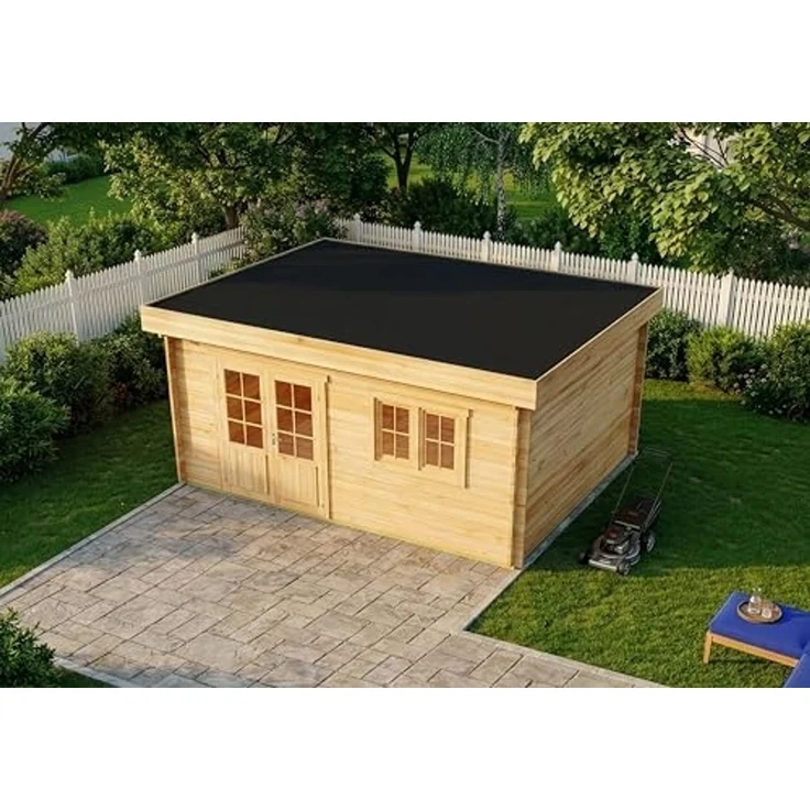 Alpholz Gartenhaus Spree B Gartenhaus aus Holz Holzhaus mit 28 mm Wandstärke Blockbohlenhaus mit Montagematerial – Bild 4
