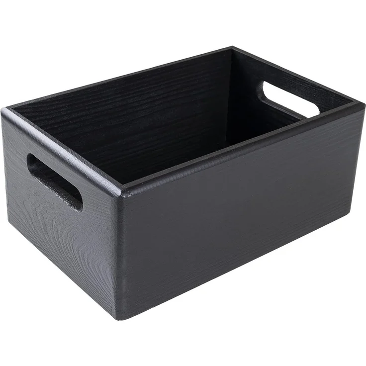 Creative Deco Holzkiste Obstkiste Korb 30x20x13cm (1cm) mit Griffen ohne Deckel, mit Griffen, ohne Deckel – Bild 1