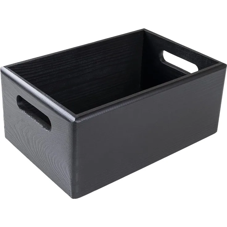 Creative Deco Holzkiste Obstkiste Korb 30x20x13cm (1cm) mit Griffen ohne Deckel, mit Griffen, ohne Deckel