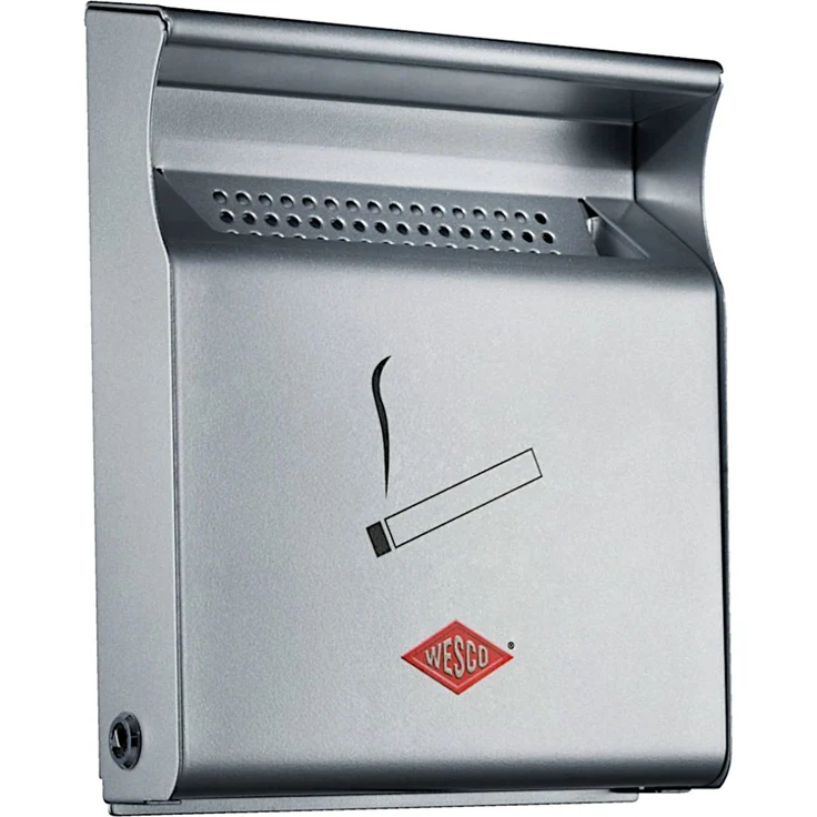 WESCO 395001-11 Wandascher SILBER aus hochwertig lackiertem Stahlblech / Ascher – Bild 1