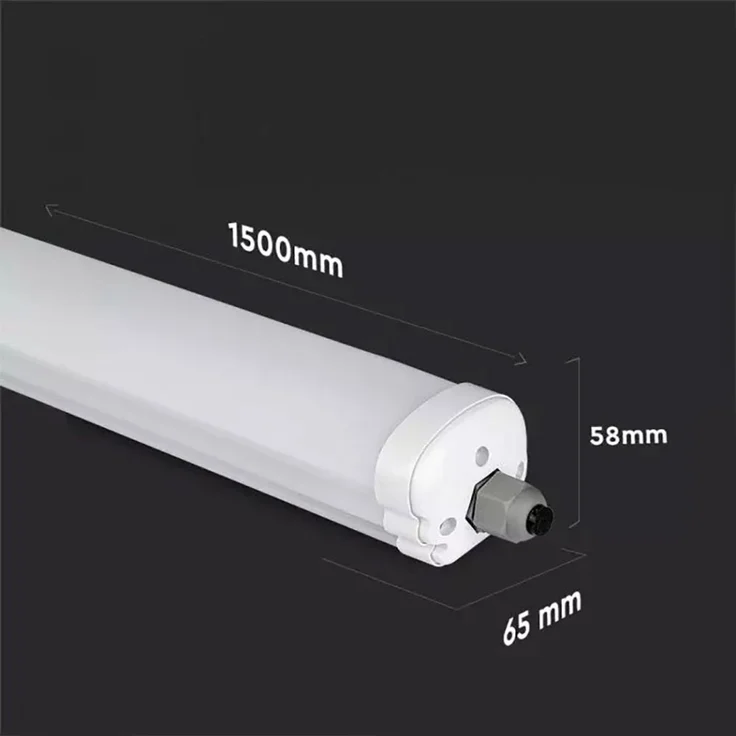 2er Set LED Wannenleuchte, weiß, IP65, neutralweiß, L 150 cm – Bild 7