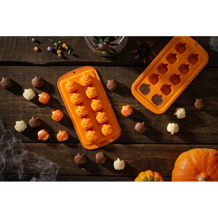 CLTYQ Ausstechform Ausstechformen Kinder Set Backform Mini Halloween Silikonform, (2-St), Mini-Geister-Ausstechformen, DIY-Keksstempel mit 3D-Halloween – Bild 2