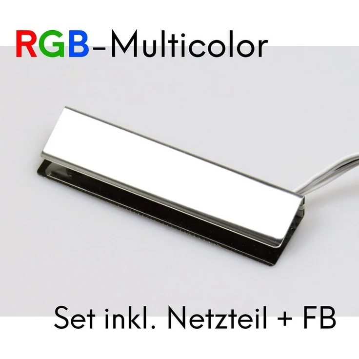 kalb LED Glaskantenbeleuchtung LED RGB Glaskantenbeleuchtung Vitrinenbeleuchtung Clip Glas, 5er Set – Bild 2