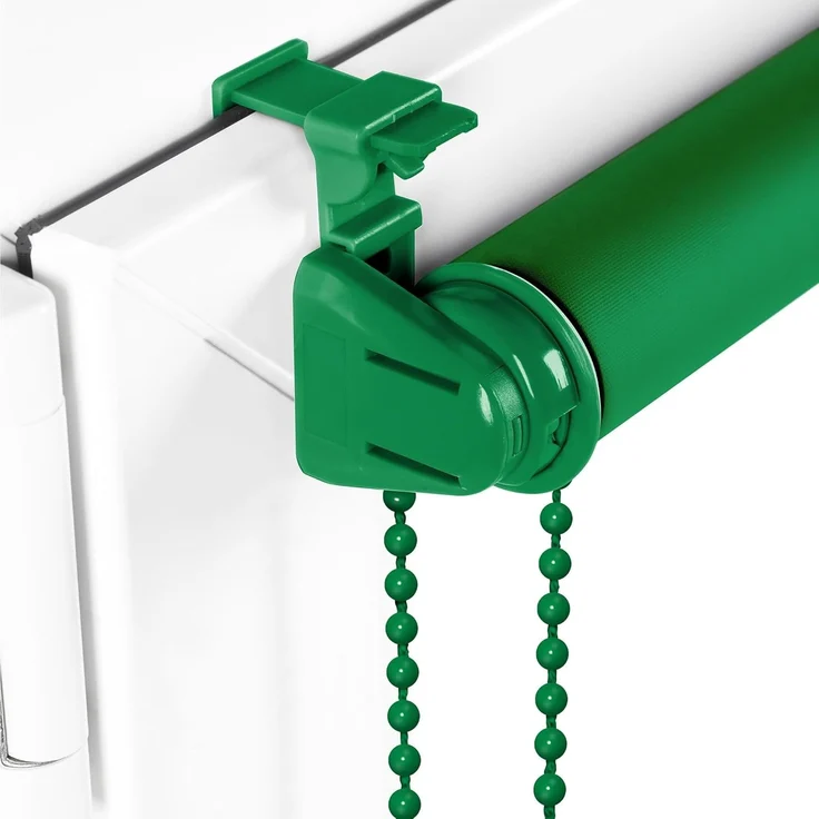 Verdunkelungsrollo Klemmfix ohne Bohren 95x210 cm Grün Verdunklungsrollo Fensterrollo Rollo Seitenzugrollo Klemmrollo für Fenster & Tür – Bild 2