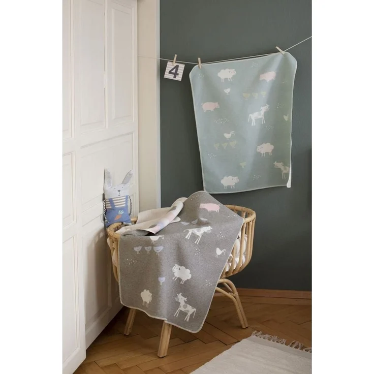 Babydecke Juwel 'Bauernhof' 70 x 90 cm, DAVID FUSSENEGGER – Bild 2