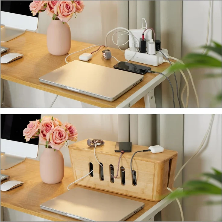 Kabelbox aus Bambus 10049898 – Bild 2