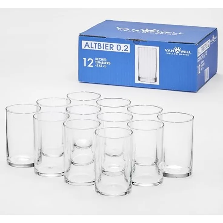 WELLCO Altbierbecher /-/ 200 ml 12Stück