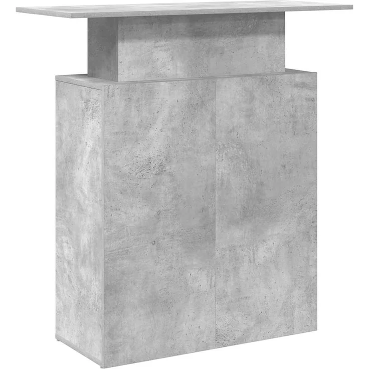 vidaXL Empfangstheke Betongrau 100x40x104 cm Holzwerkstoff 859054 – Bild 6