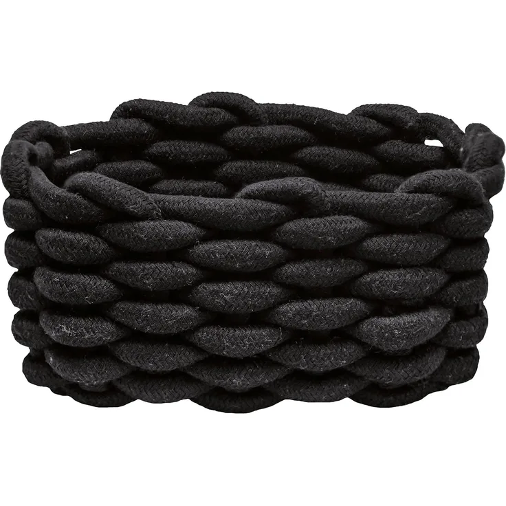 Kleine Wolke Aufbewahrungskorb FELLONE LBH 19x14x10 cm schwarz Einkaufskorb Korb