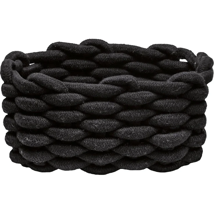 Kleine Wolke Aufbewahrungskorb FELLONE LBH 19x14x10 cm schwarz Einkaufskorb Korb – Bild 1