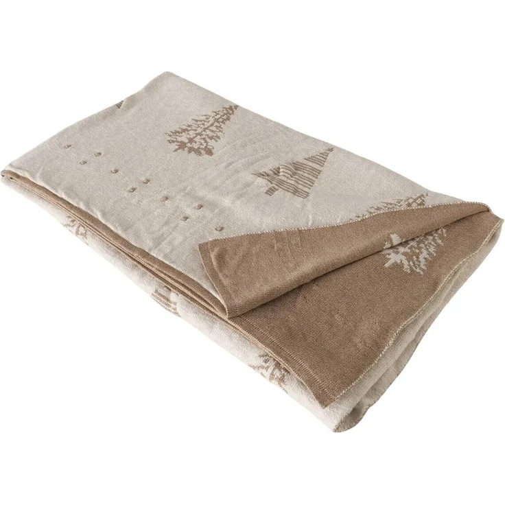 Boltze Home Kuscheldecke Martje, Beige, 170x120 cm, weiche Textilqualität, pflegeleicht und farbbeständig