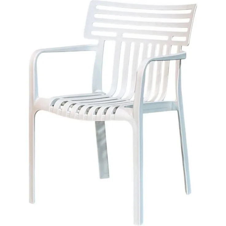 Floordirekt Gartenstuhl Designstuhl Terrano stapelbar aus Kunststoff wetterfest UV-beständig (1 Stuhl oder 6-er Set), verschiedene Farben