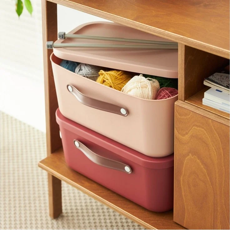 ROTHO Stapelbox Aufbewahrungskiste mit Deckel 12 l MALOJA – Bild 2