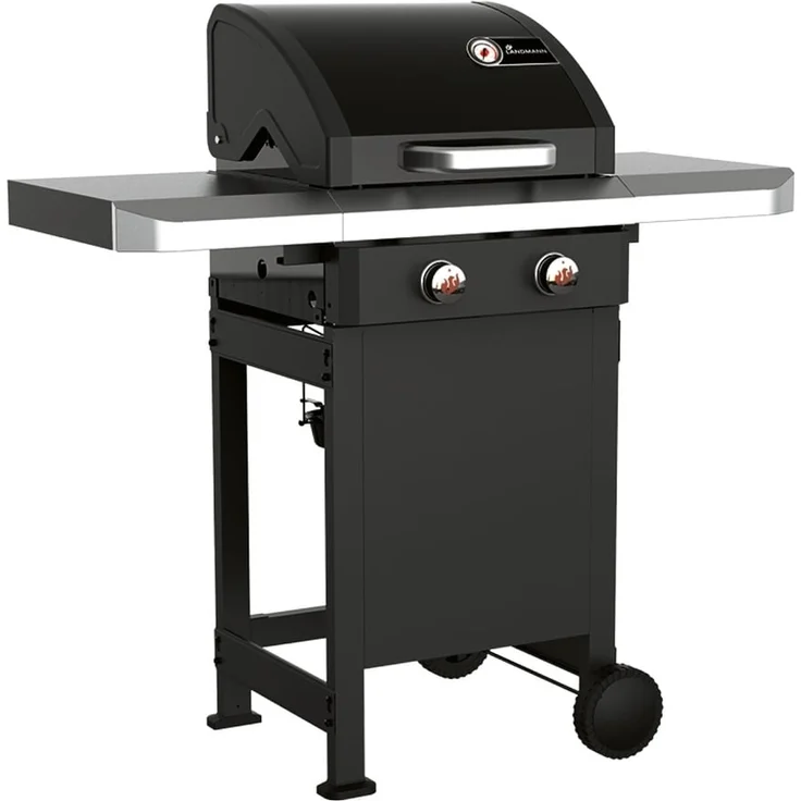 Landmann 'Rexon 2.0' Gasgrill, Gusseisen emailliert schwarz, 120 x 53 x 120 cm – Bild 1