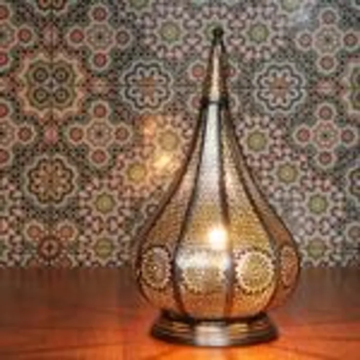 Orientalische Lampe Monza Gold