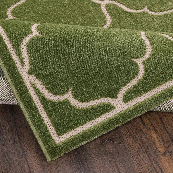Sanat 'Berlin' Teppich, Höhe: 6 mm, In -und Outdoor geeignet, Grün, 160x230 cm (Rechteckig) – Bild 3