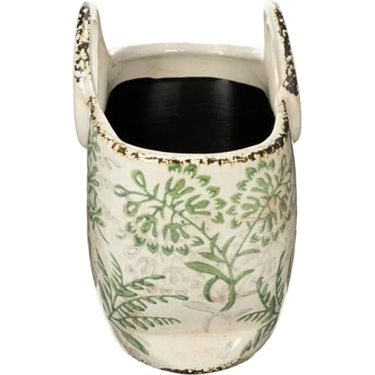 Viana Übertopf Keramik Pflanzgefäß mit floralen Motiven für Wohnbereich und – Bild 6