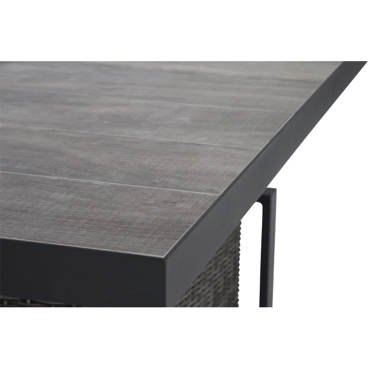 Gartentisch Sondrino, Keramik, Schwarz, 200 x 75 x 100 cm – Bild 6