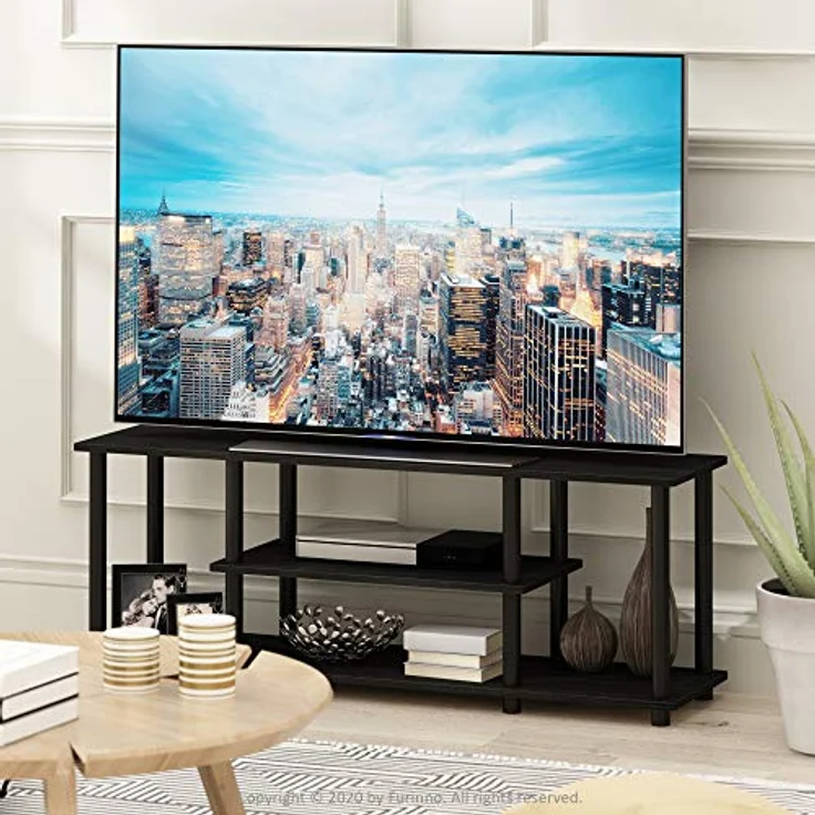 Furinno Entertainment/TV-Regal mit unterschiedlichen Ablageflächen, Walnuss, 29. 72x29. 72x41. 15 cm – Bild 10