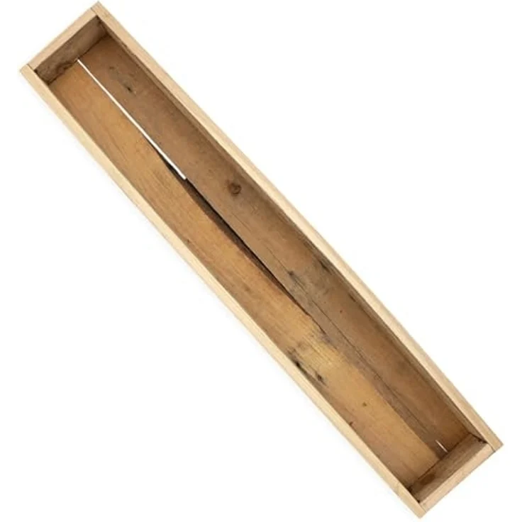 Spetebo Blumenkasten Holz Pflanzkasten natur mir Folie 70 x 13 cm (Anzahl, 1 St, Stück), direkt bepflanzbar – Bild 5