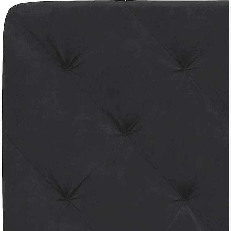 vidaXL Kopfteil-Kissen Schwarz 200 cm Samt – Bild 6