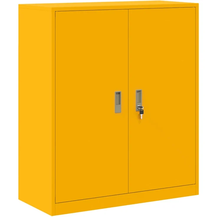 vidaXL Aufbewahrungsschrank 2 stk. Senfgelb 90 x 40 x 175 cm Stahl 3438720 – Bild 6