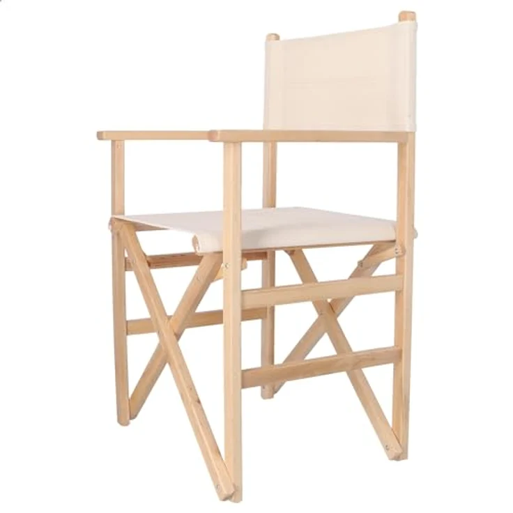 Aranaz Gerader Klappsessel aus Holz, Ecru 1032, 51 x 46 x 86 cm – Bild 7