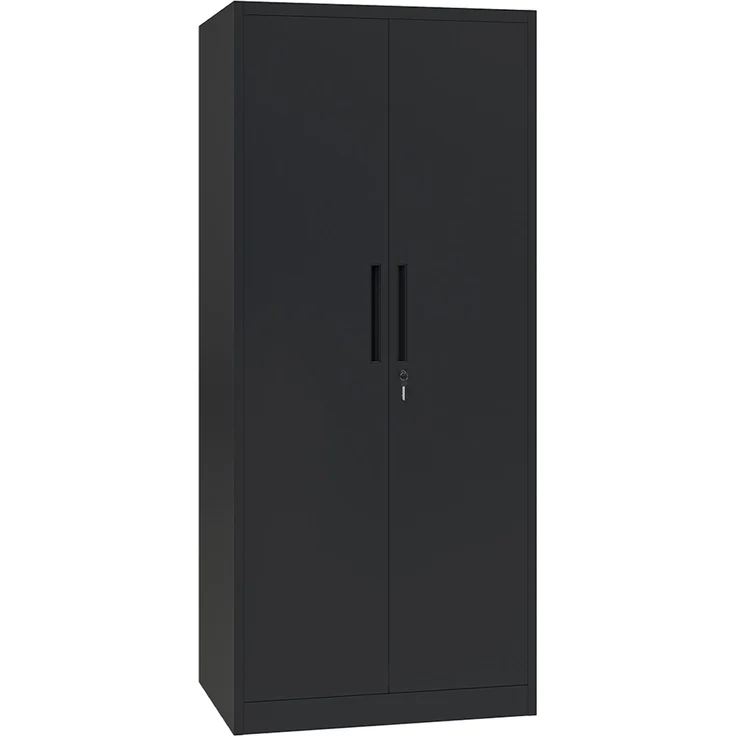 STEELSØN 'Regulus' Garderobenschrank mit 6 Fächern und Kleiderstange, Metall, schwarz, 175x40x80 cm, abschließbar, inkl. Schloss – Bild 12