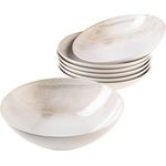 Mäser 931948 Ossia Salatschalenset WOODEN LIGHT, weiß/beige, 7-teilig (1 Set)