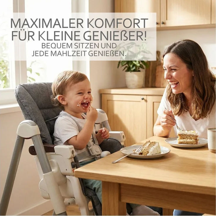 BambiniWelt by Rafael K. Hochstuhlauflage Ersatzbezug Sitzkissen kompatibel mit PEG PEREGO Prima Pappa Diner