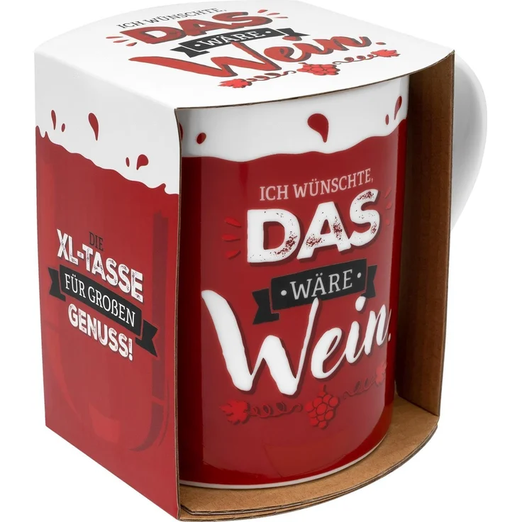 Kaffeetasse Kaffee Tee XL-Tasse Becher 60cl Sheepworld Gruss & Co Auswahl Motiv Wein 48814 – Bild 3