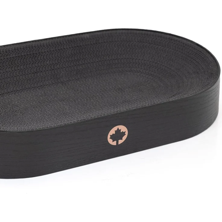 Canadian Cat Company Kratzbrett Apollo, Katzenbett aus Wellpappe, Black Edition, ca. 63 x 35 x 10 cm – Bild 7