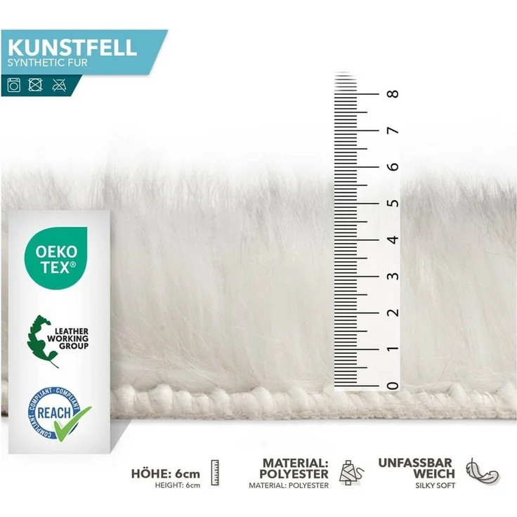 Karat Fellteppich Kunstfell Nelly, Kuschelig – Bild 3