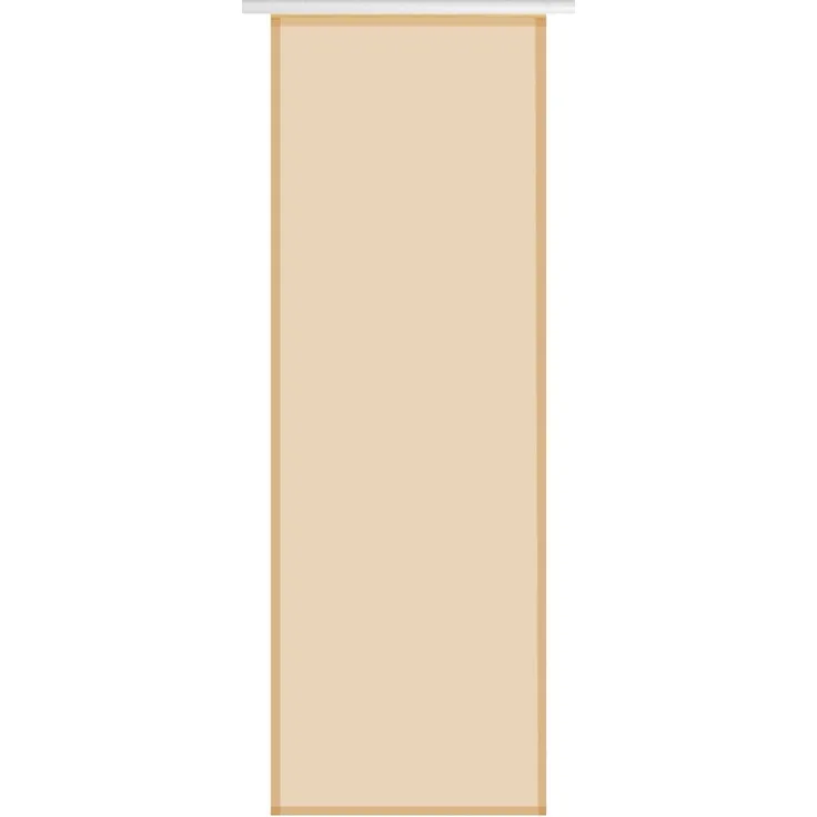 Transparenter Flächenvorhang Voile 60x245 cm wahlweise mit und ohne Technik, schlichte und stilvolle Fensterdekoration in vielen verschiedenen Farben erhältlich (beige - nude / mit Technik)