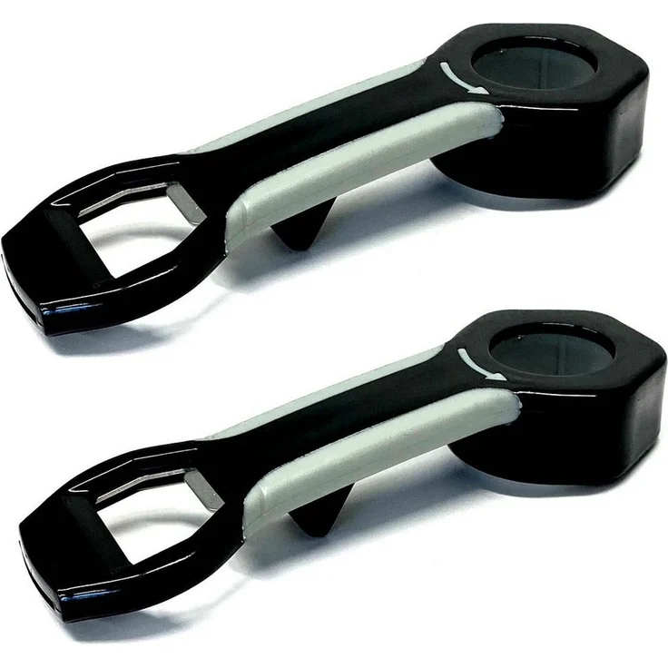 HAC24 Multiöffner 2x Universalöffner Universal Deckelöffner Glasöffner Vielzwecköffner, 4in1 Kunststoff mit Flaschenöffner – Bild 1