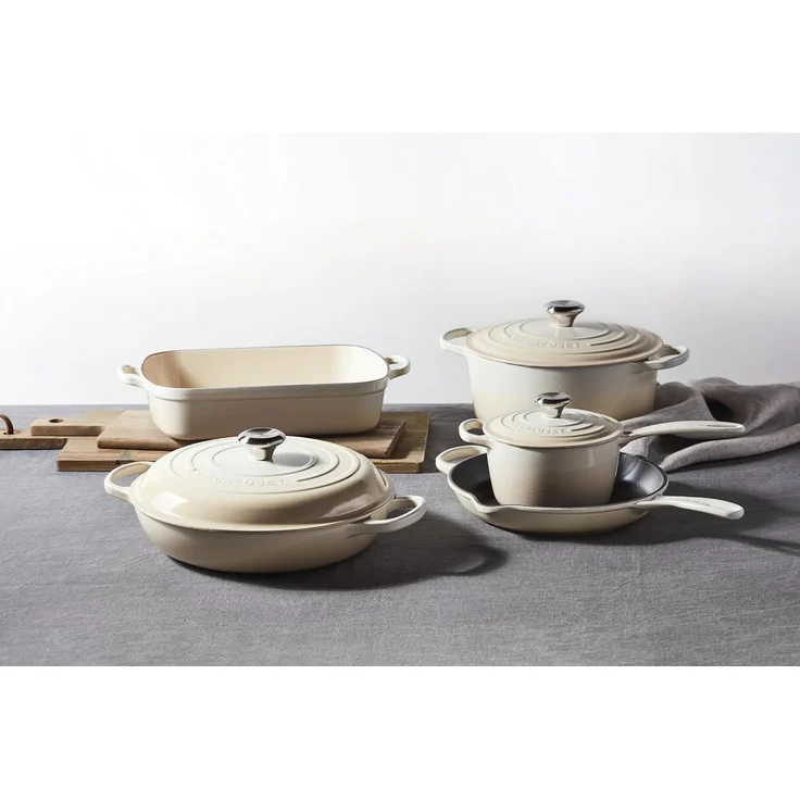 LE CREUSET Bratpfanne Brat- und Servierpfanne Signature rund meringue 30cm – Bild 6