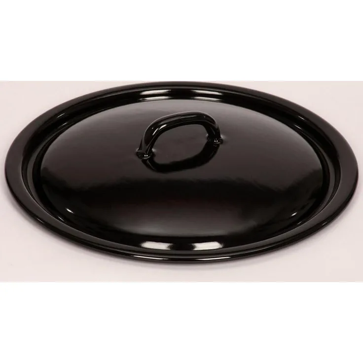 Riess Deckel aus Emaille 28 cm Riesen & Zwerge