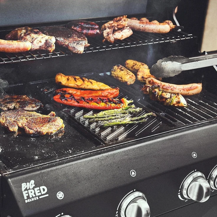 BURNHARD® Gusseisen Wendeplatte Set Fred mit 2-tlg. Grillspachtel und - Multi-Color - #946151 – Bild 8