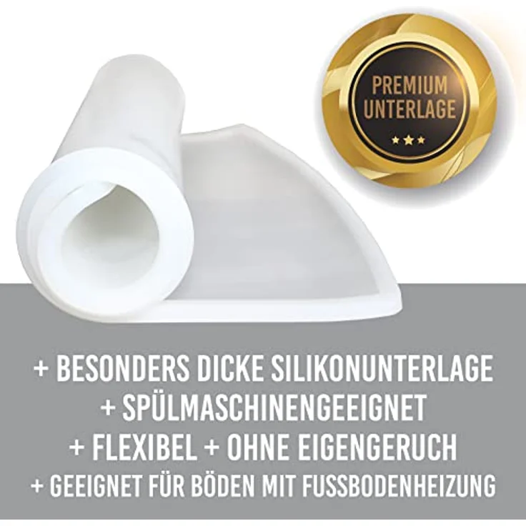 KaraLuna Futternapf Napfunterlage aus Silikon I Futtermatte Hundenapf Unterlage Katzennapf, Silikon-Napfunterlage – Bild 3