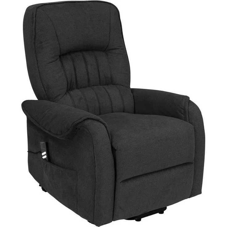 Femo Trade Relaxsessel FM-5090L, Anthrazit, Mikrofaser, 1-motorig, elektrische Aufstehhilfe & Relaxfunktion, B 84 x H 106 x T 96 cm