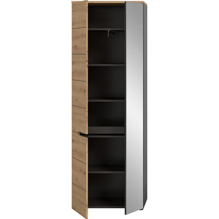 Garderobenschrank Canu - Artisan Eiche / Basalt Grau – Bild 2