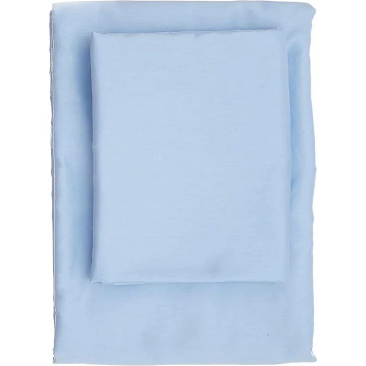 L'essentiel Maison 'De Blue' Satin-Spannbettlaken (FR) (IT) (ES) (DE), Blau, 200+30 x 90 cm – Bild 1