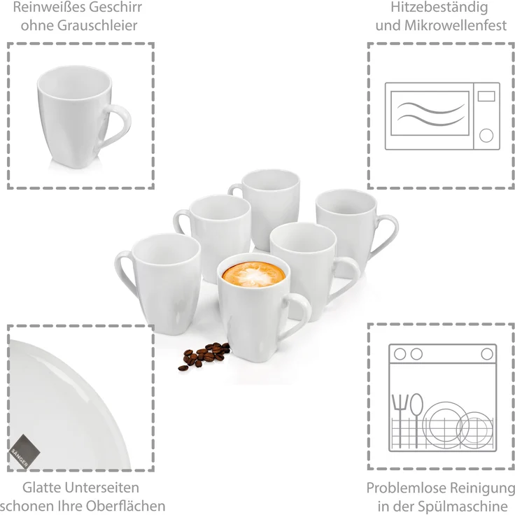 SÄNGER Kaffeebecher Set Bilgola 6 teilig – Bild 2