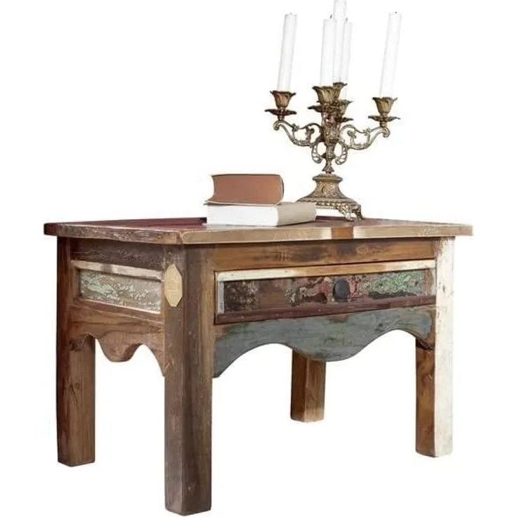 Nachttisch Altholz 60x40x40 mehrfarbig lackiert NATURE OF SPIRIT #44