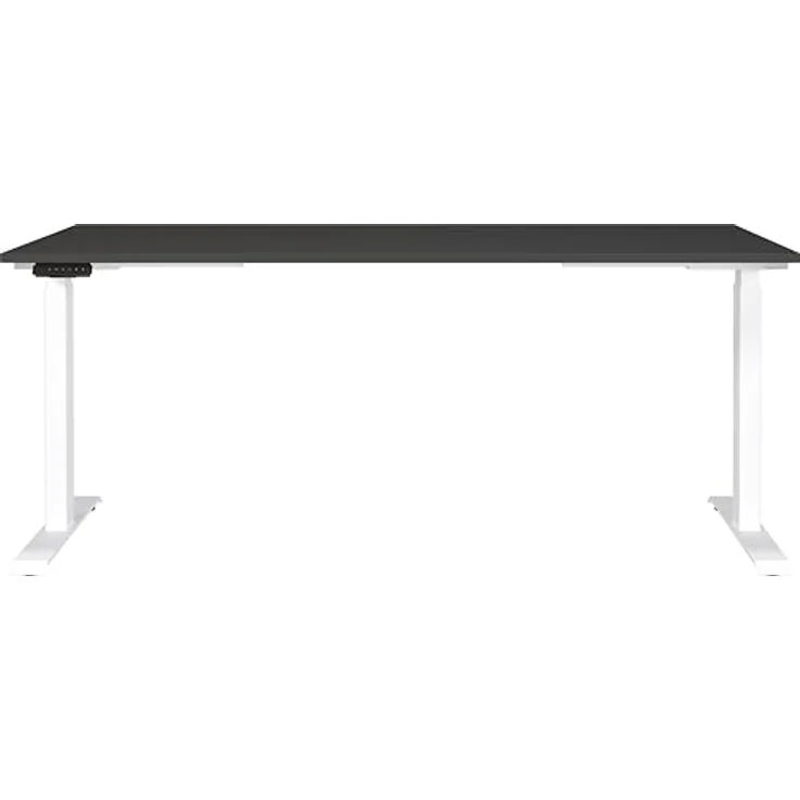 Germania Schreibtisch 7909-569, in Graphit/Weiß, EL. höhenverstellb, 180 x 120 x 80 cm (BxHxT) – Bild 4