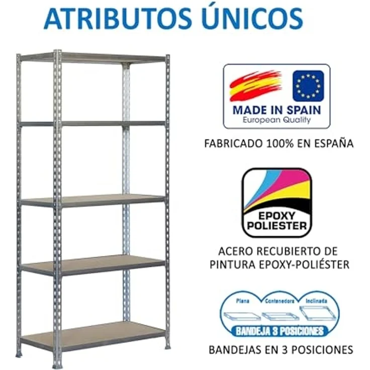 SimonRack Schwerlastregal, Lagerregal, 200 x 110 x 40 cm, Metallregal, Kellerregal, Biegestelle 200 kg, 5 Holzfachböden, Verzinkt/Holz - Maderclick – Bild 6