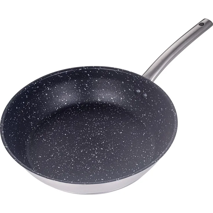 Bratpfanne Ø28cm Serie Ilias Edelstahl Pfanne geeignet für alle Herdarten