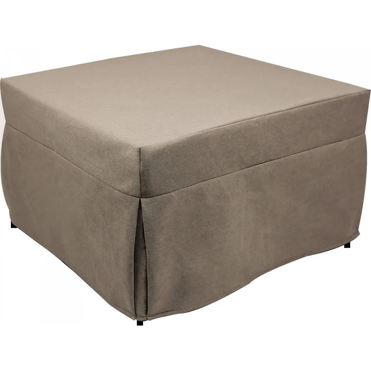 Dmora Pouf Arno, Mehrzwecksessel, Sitzsack, Hockerhocker, Made in Italy, 78x78 h45 cm, Taube – Bild 1